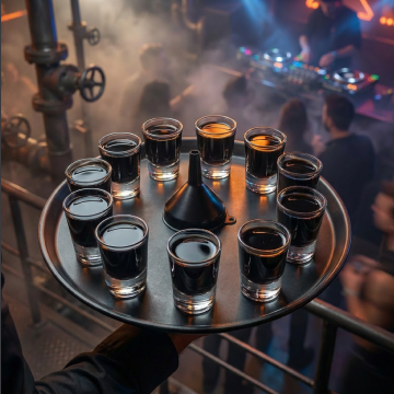 Shots in a club